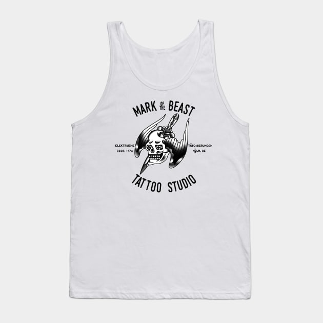 OldSalt Mark of the Beast Tattoo Studio Tank Top by OldSalt